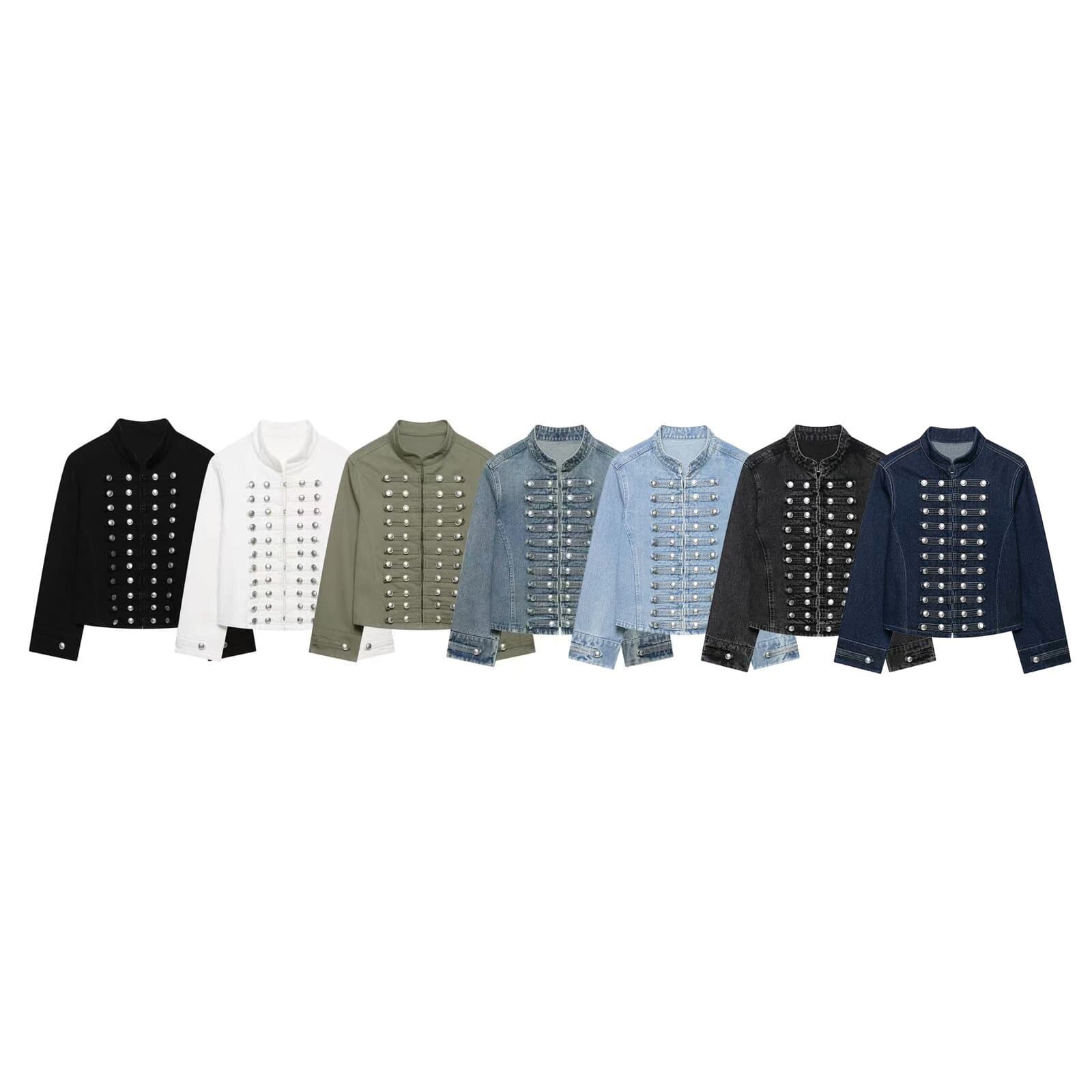 Z Cross-border European and American Style 2026 New Fashionable Women's Denim Jacket 0695074 Low-Rise Shorts 0695003