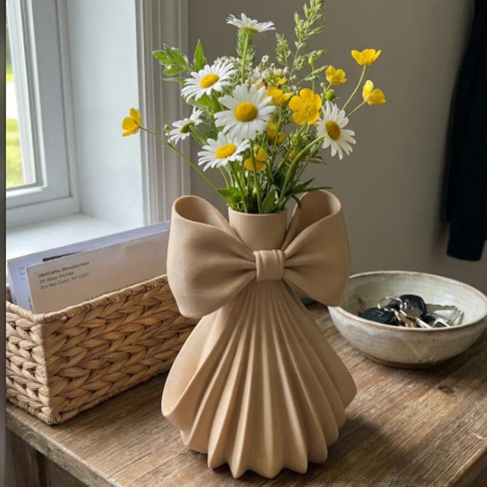 Cross-border Bow Vase Modern Art Vase Home Decor Gift Living Room Desktop Ornament