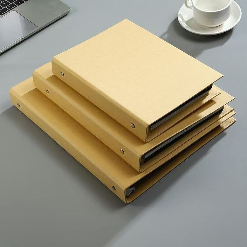 Minimalist style cowhide blank loose-leaf hand ledger notepad DIY growth photo album commemorative album loose-leaf sketch creative