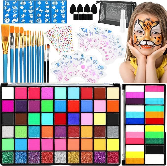 Cross-border World Cup Face Paint Set, Fan Body Paint, Halloween Easter Face Paint