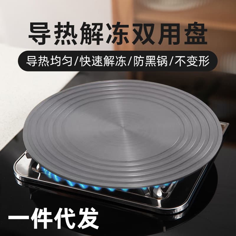 Gas stove heat conduction rack household gas stove heat conduction plate anti-burning defrosting heating plate kitchen enamel pot heat insulation rack
