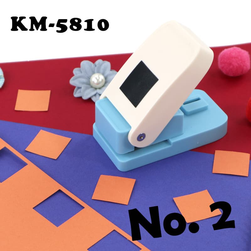 Square Embosser Stamp Embossing Machine Kamei Punch Journal Paper Square Pattern Press Manual Puncher