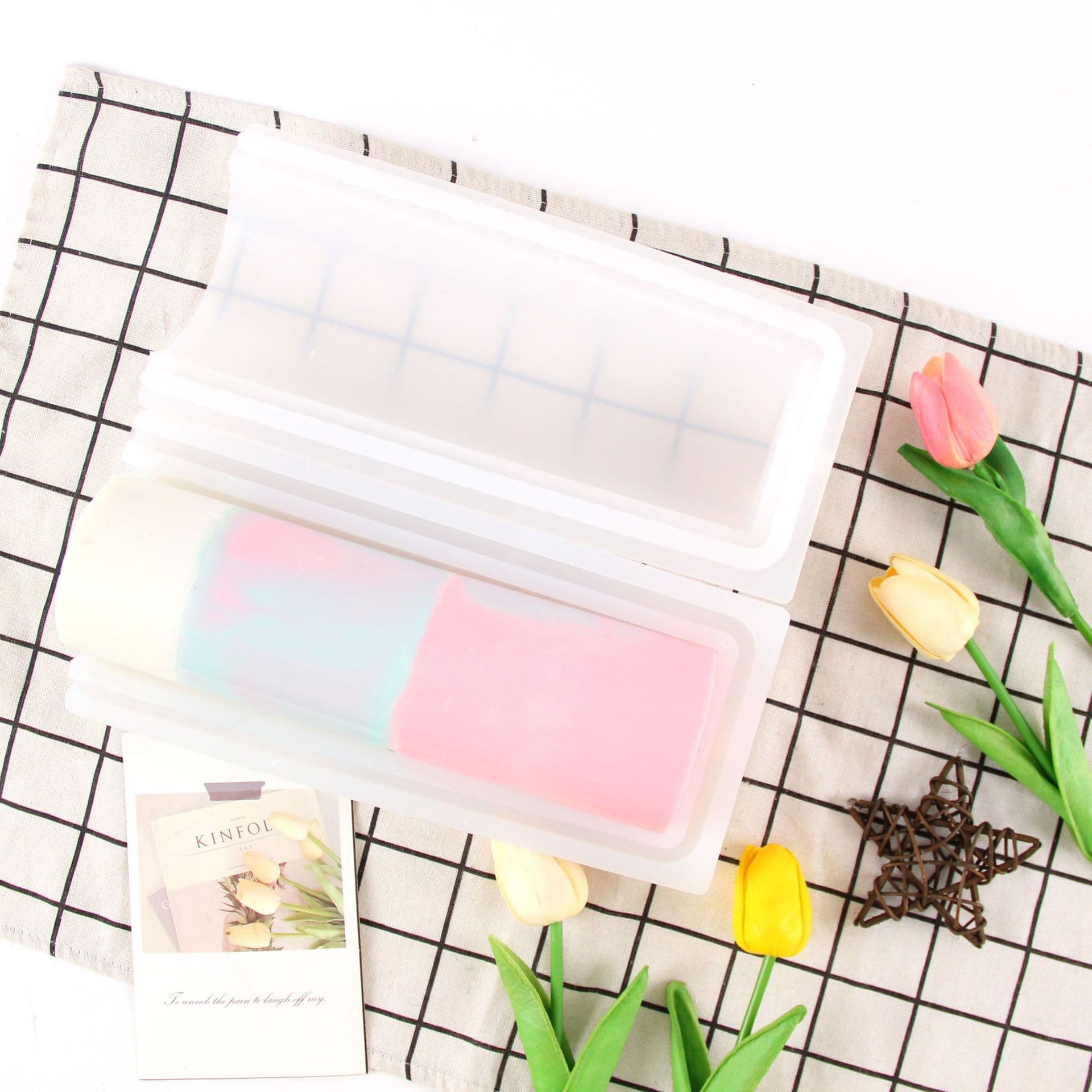 Large Cylinder Round Barrel Mold DIY Cake Mousse Ice Cube Ice Pillar Candle Handmade Soap Plaster Silicone Mold