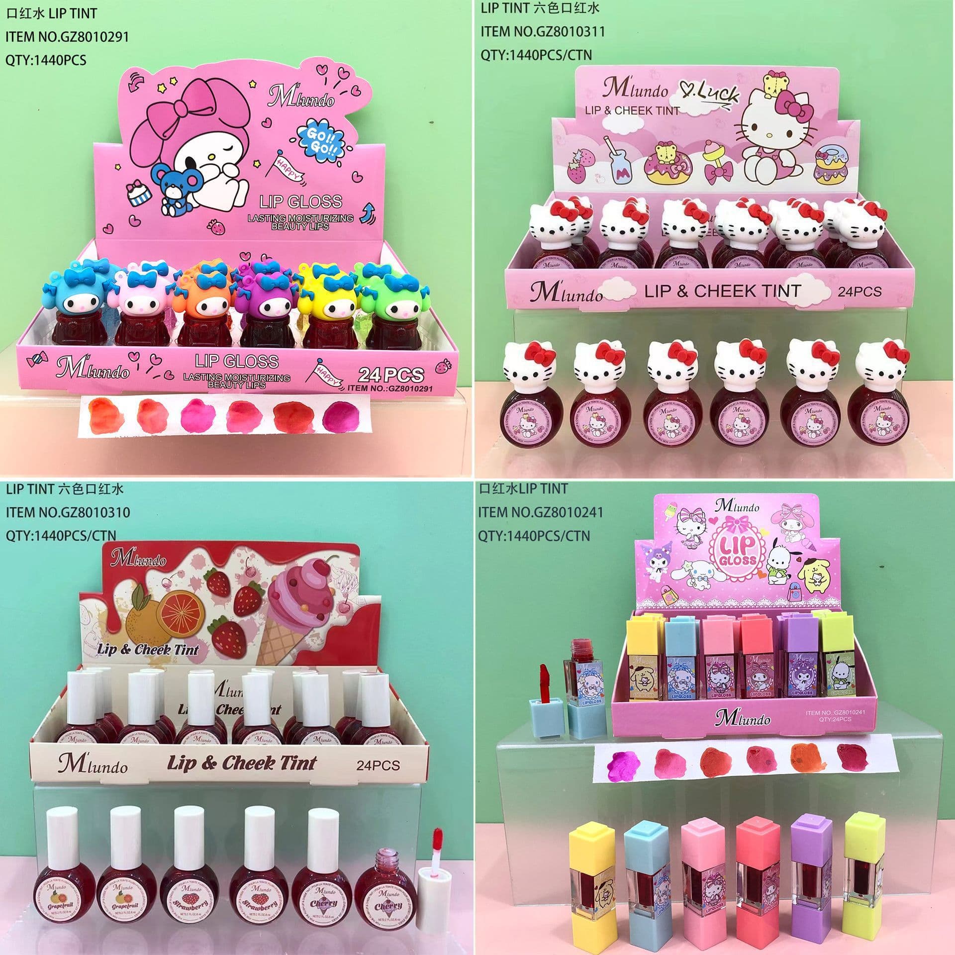 New Mlundo Cartoon Character European and American Matte Velvet Lipstick, Smudge-Proof, Waterproof, Long-Lasting, Soft Matte Finish