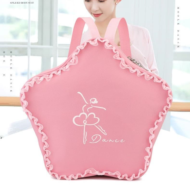 New Children's Dance Backpack for Girls, Ballet Dance Bag, Double-Shoulder Dance Bag, Latin Dance Bag, Customizable Printing