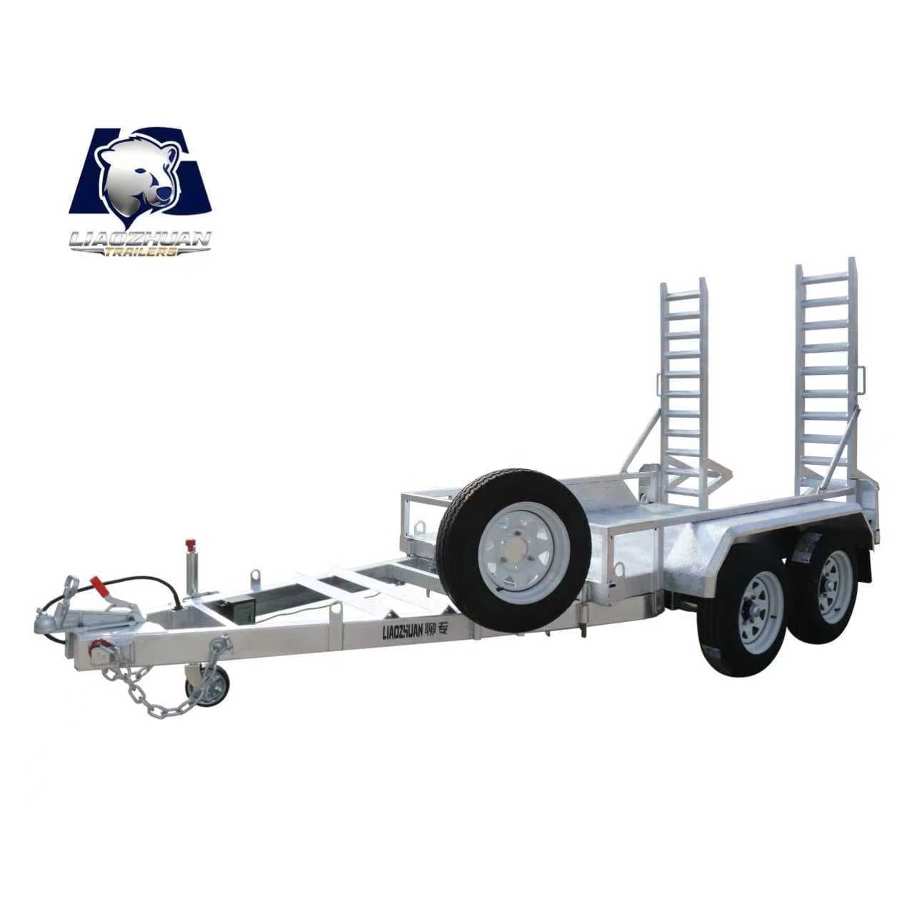 Small Excavator Trailer 1 Ton 2 Ton 3 Ton Professional Trailer Manufacturer One Unit Minimum Order