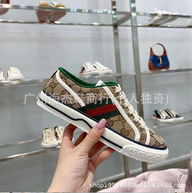 G 1977 Low-Top Canvas Shoes for Women, Spring New Classic Vintage Embroidery Unisex Casual Lace-Up Sneakers
