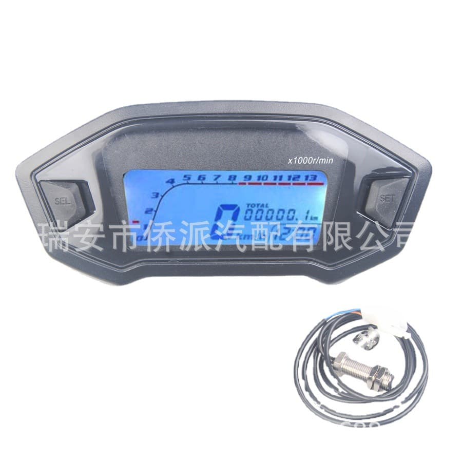 Applicable to Small Monkey, Kawasaki, Honda Motorcycle Modification LCD Instrument, Tachometer, Odometer, Fuel Gauge, Electronic