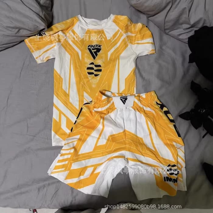 AliExpress Cross-Border Summer Hot-Selling New RDX Series Wrestling Ethnic Custom Sports Short-Sleeve T-Shirt Set In Stock