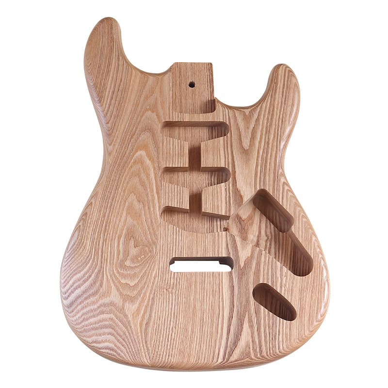 Three-Single Coil Body Natural Wood Electric Guitar Ash Body Ash Guitar Body Modification DIY Parts