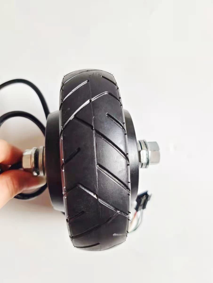 5.5 inch Brushless Low-Speed Hub Motor with Removable Tire, 24V Electric Scooter Brushless 6 inch 6.5 inch 8 inch