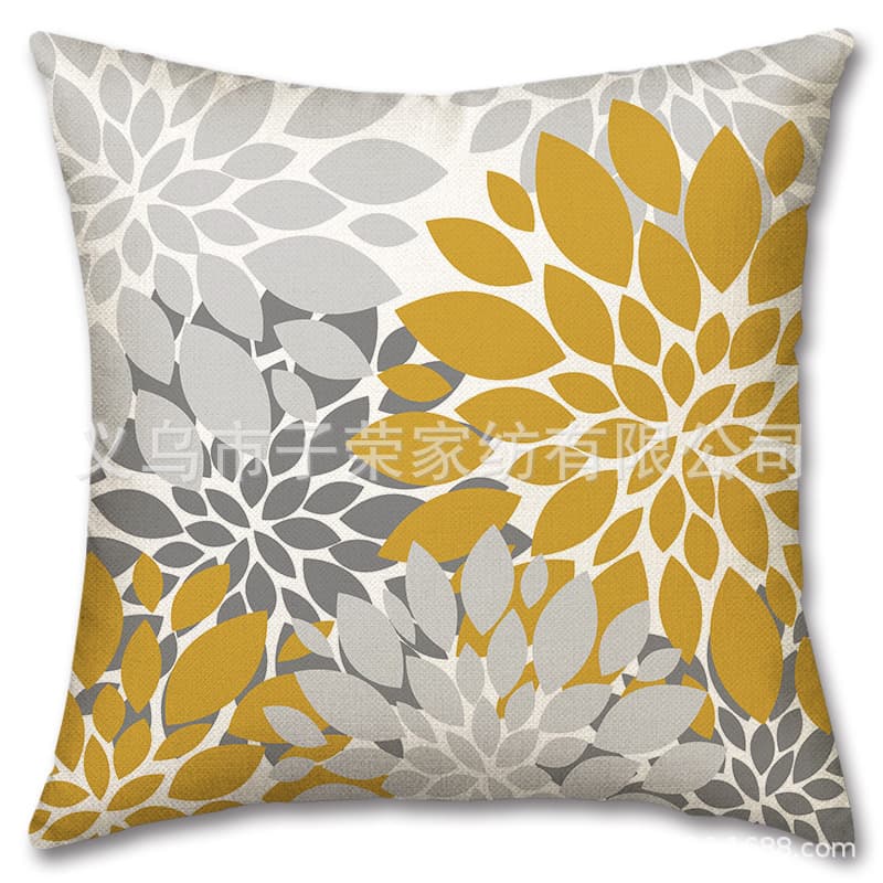 AliExpress Cross-Border Best-Selling Linen Throw Pillow Cover for Hotel Home Bedroom Decorative Cushion Cover Simple Style Seat Cushion Cover