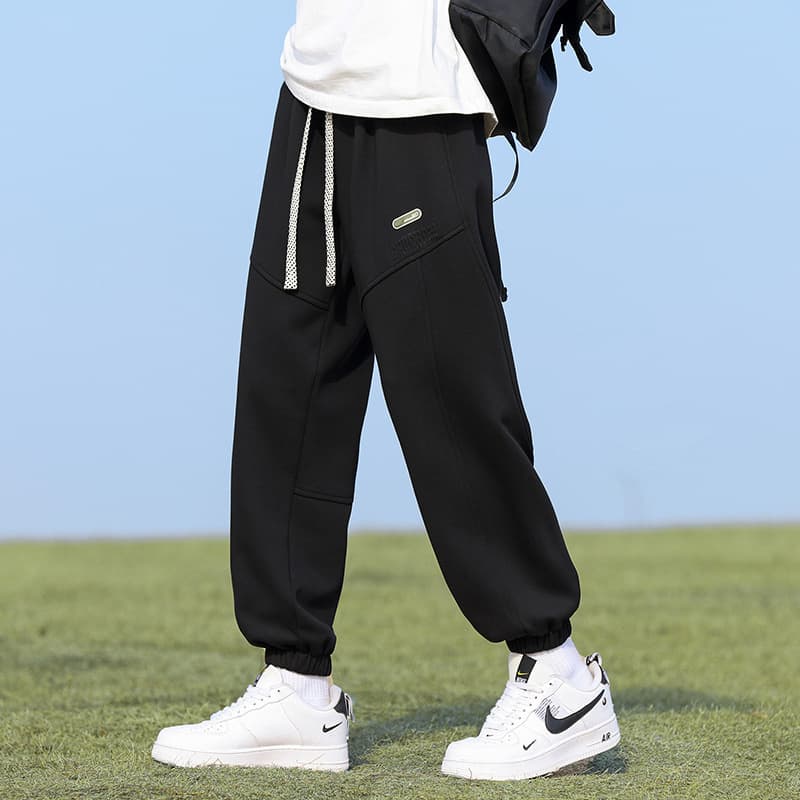 American Casual Pants Men's Loose Tapered Leg Large Size Sports Pants 2024 New Spring Season Trendy Brand Sweatpants Men
