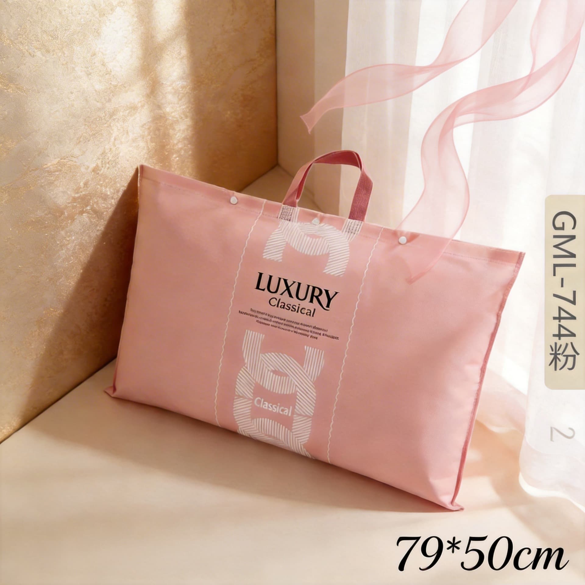 Pillow bag, non-woven fabric pillow core, handbag, latex buckwheat pillow, wedding health pillow, shopping gift bag
