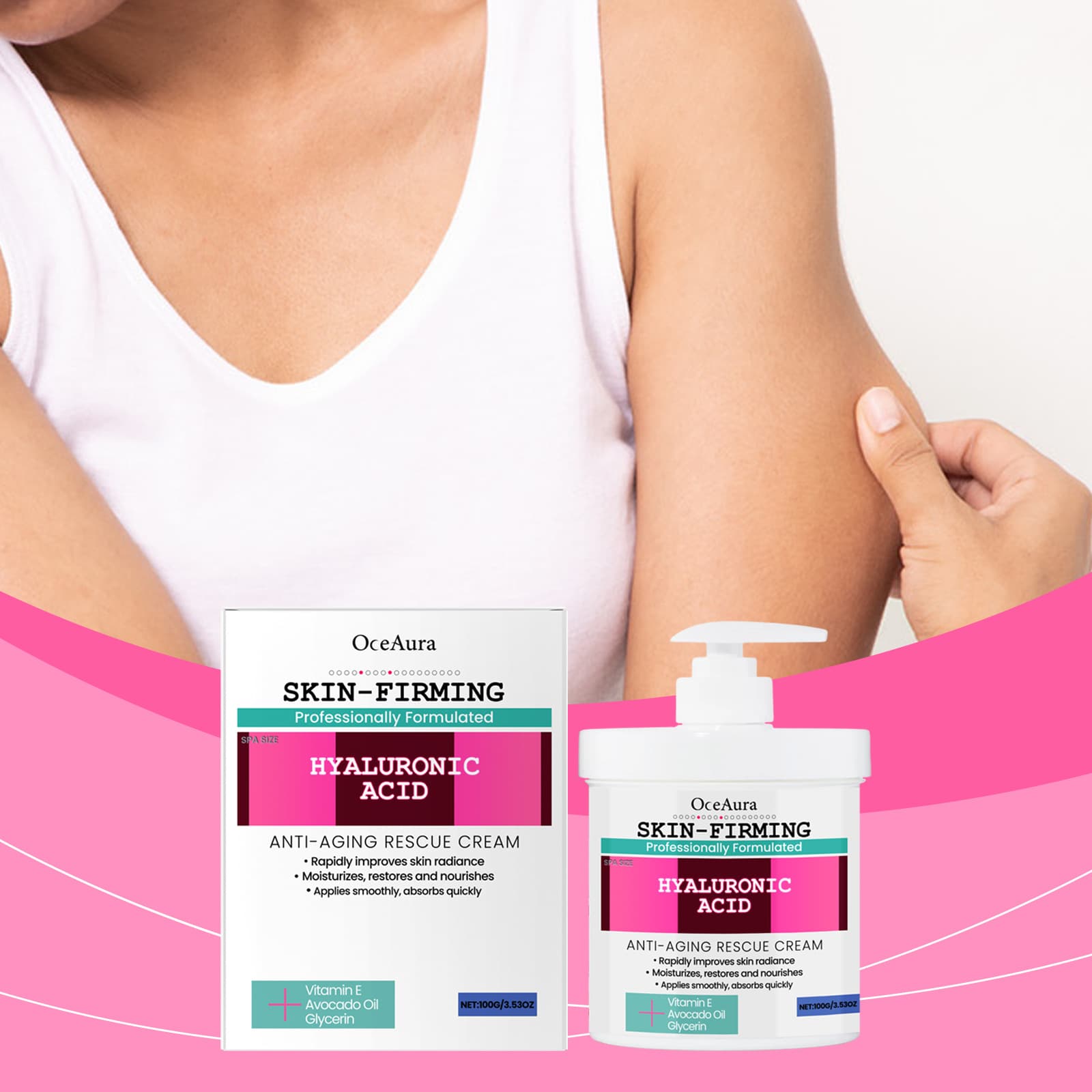 OceAura Body Moisturizing Cream Gentle Nourishing Hydrating Moisturizing Softens Skin Texture Nourishing Skincare