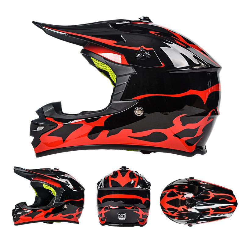 AD Source Factory Wholesale Custom Kids Off-Road Full Face Helmet Mountain Bike Downhill Cycling Helmet DOT Certified