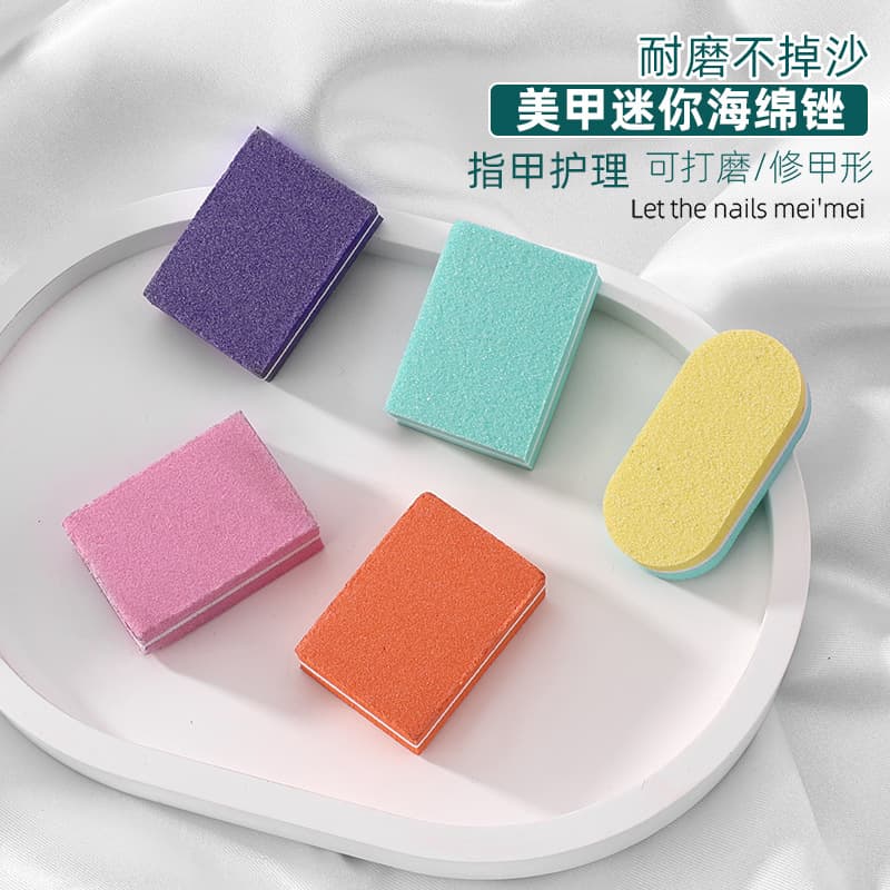 Mini Polishing Block Wenwan Polishing Sponge Tofu Block Silver Jewelry Polishing Sponge Manicure Green and White Double-sided Polishing Plate
