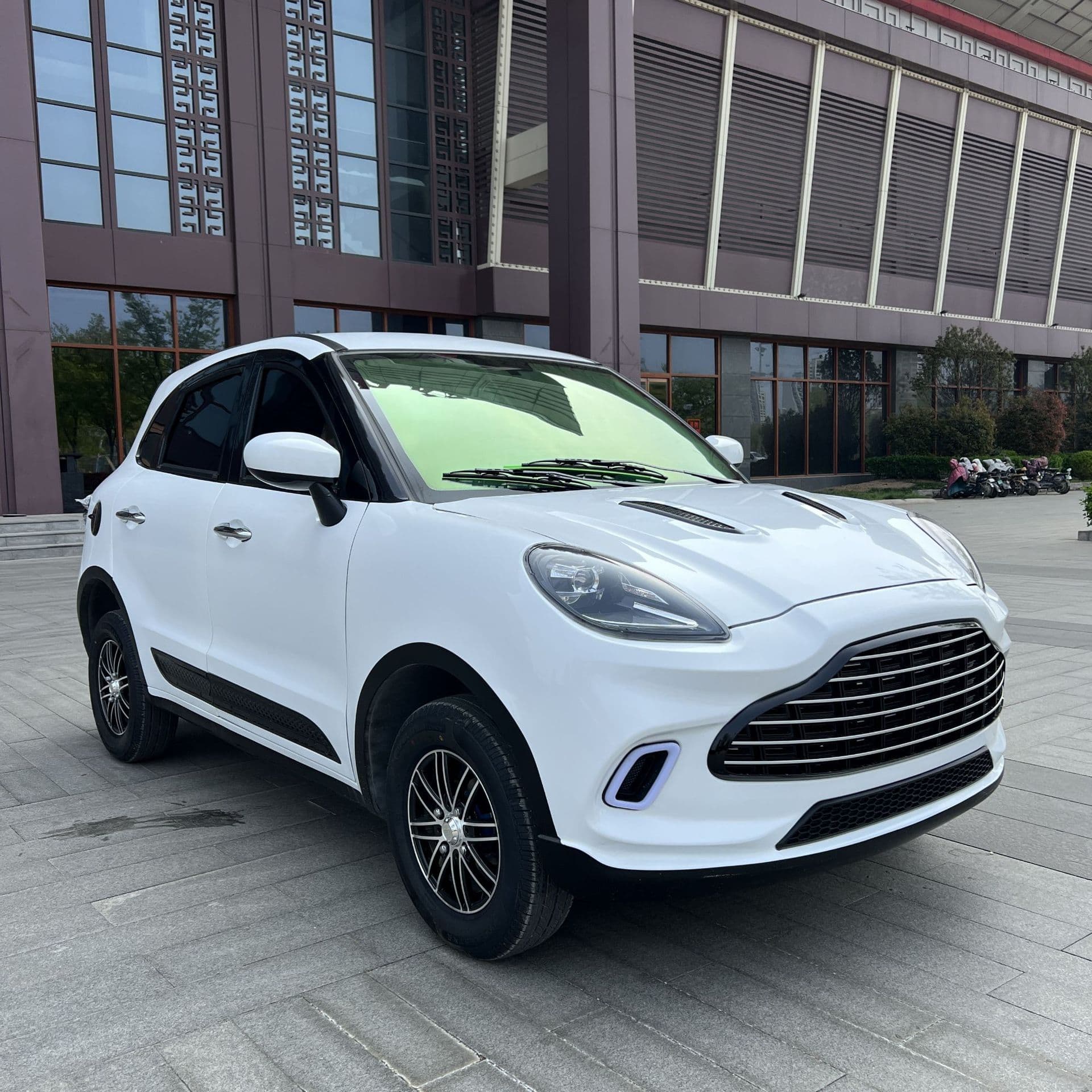 New Energy Four-Wheel Electric Gasoline-Electric Dual-Use Vehicle for Home Use, Adult Women's Patrol and Mobility Vehicle, Battery-Powered Tank-Type Car