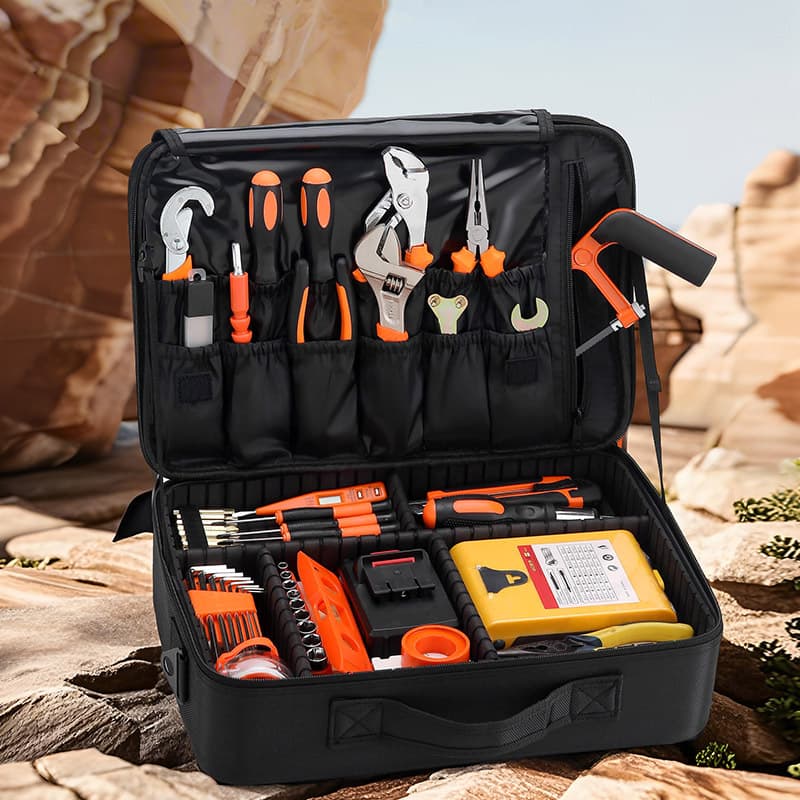 Portable Carrying Storage Bag Multi-functional Tool Box Equipment Bag Fishing Tackle Hardware Tool Box Accessory Storage Bag