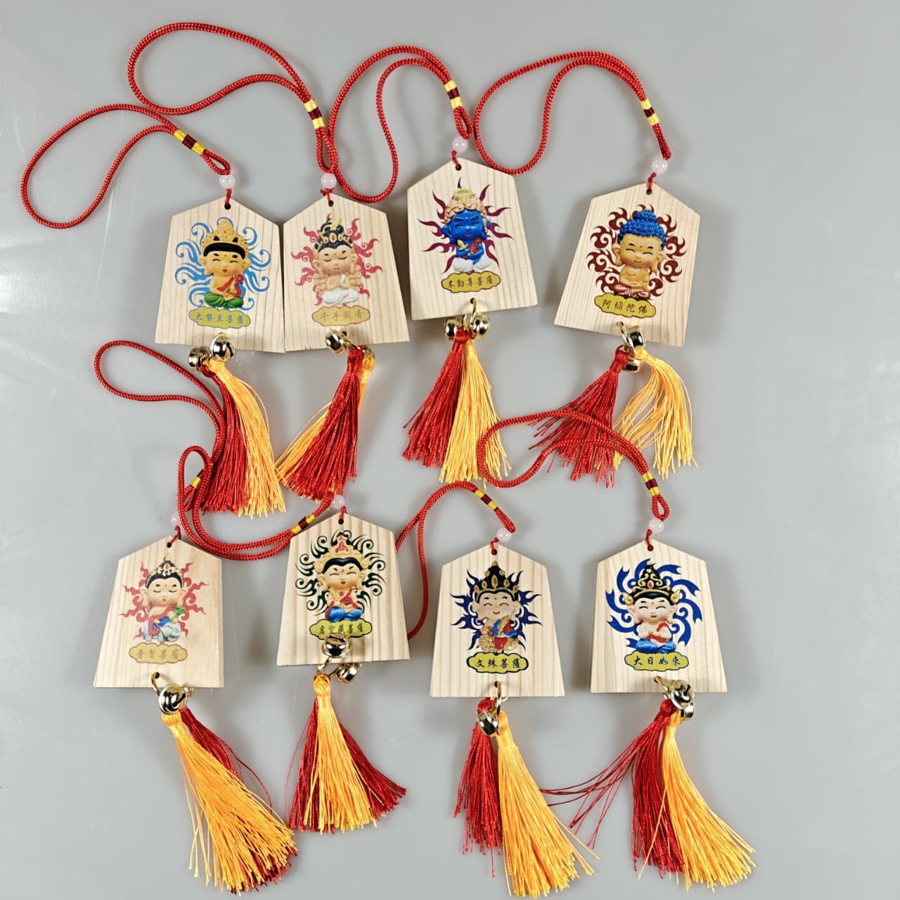 Manufacturer Car Ornaments - Bodhisattva-themed Wooden Auto Pendants, Chinese Zodiac Blessings for Safety
