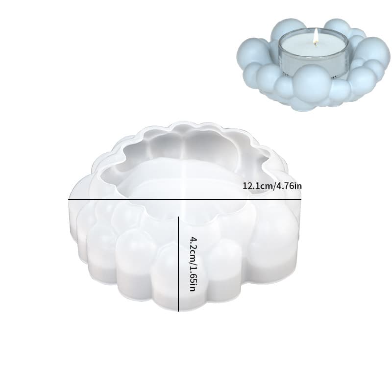 Irregular Bubble Cloud Tray Epoxy Resin Mold DIY Aromatherapy Candle Cup Plaster Candle Holder Ornament Silicone Mold