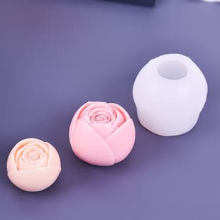 3D Spiral Rose Silicone Mold, Aromatherapy Candle Plaster Soap, Mousse Cake Baking Mold