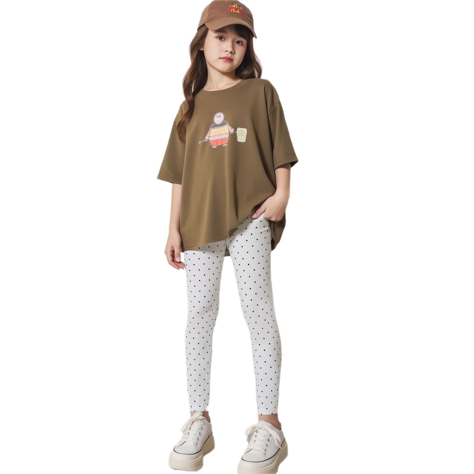 Girls' Leggings Autumn A-Class Cotton Lightweight High-Stretch Long Pants Non-Sagging Outerwear Children's Dance Pants Innerwear