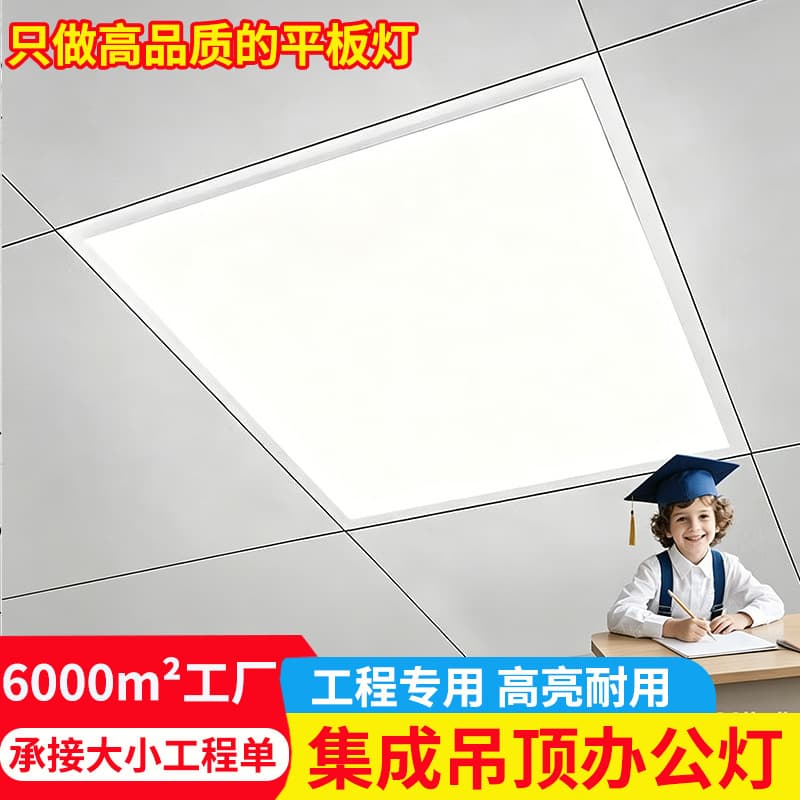 LED Panel Light Modern Minimalist 600x1200 for Exhibition Halls, Stores, Offices, Gypsum Ceiling Recessed Fixture