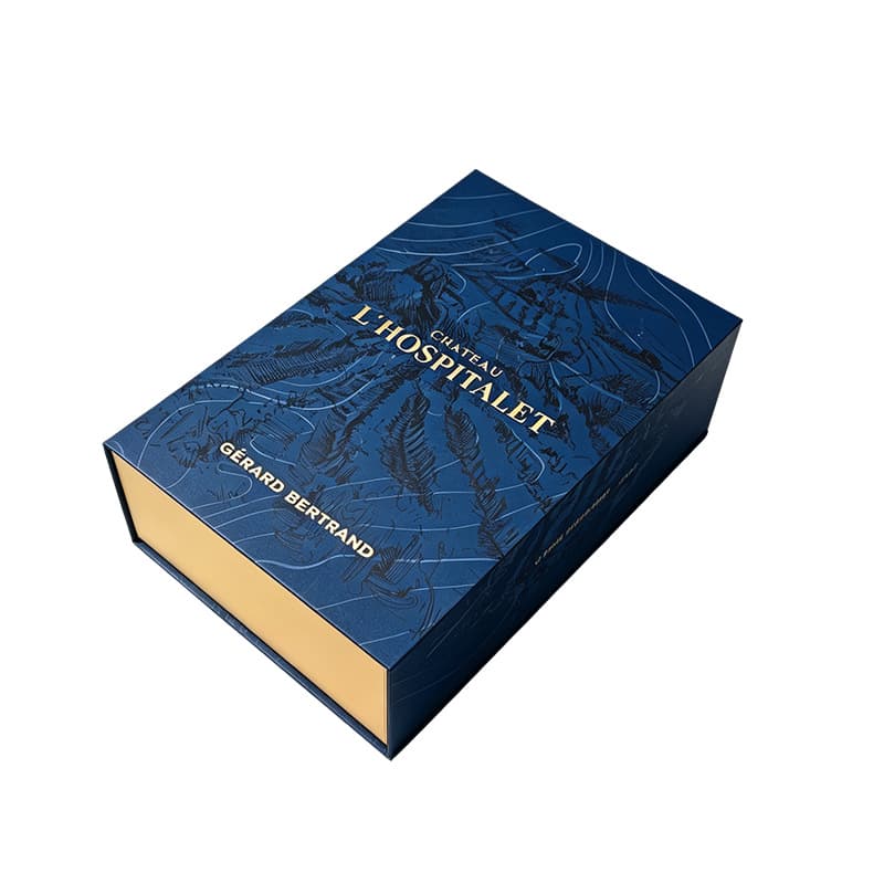 Magnetic Flip Gift Box Custom Jewelry Necklace Bracelet Packaging Box Book-Shaped Paper Box Cosmetic Drawer Box