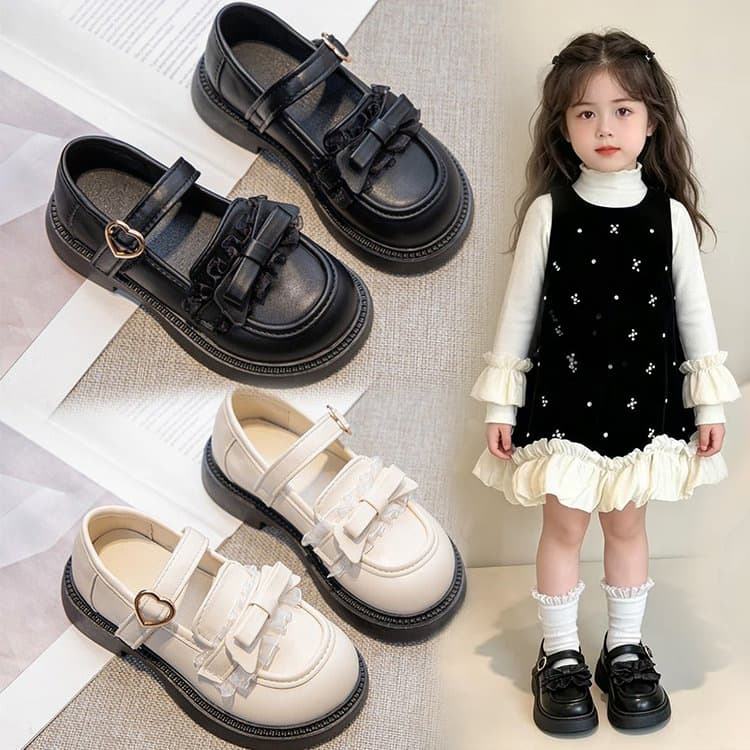 Girls Leather Shoes Black Summer Single Shoes Lolita Princess Shoes 2026 New Children Shoes Toddler Baby Shoes