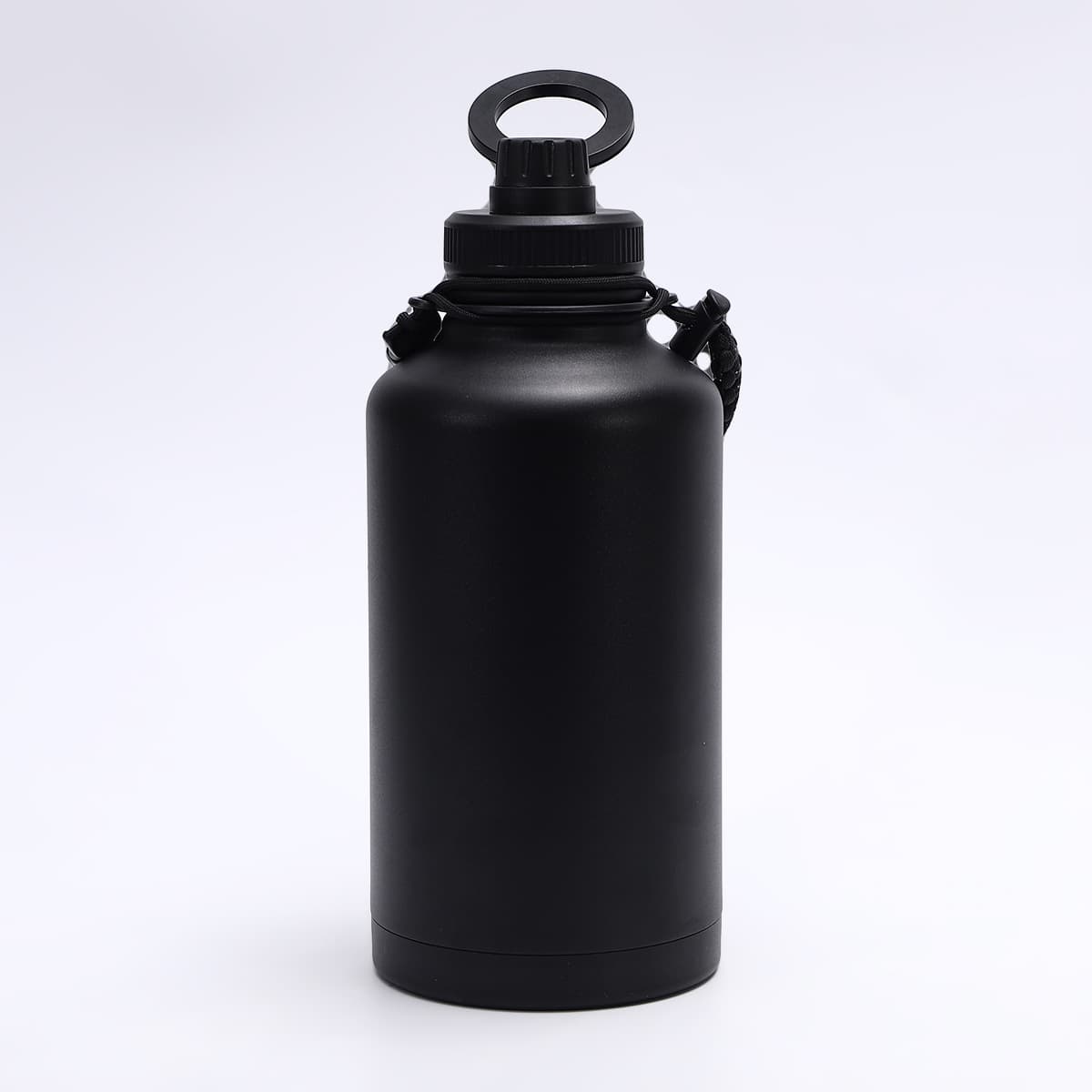 Cross-border 306 Stainless Steel Portable Space Bottle Insulated Cup Outdoor Double-layer Vacuum Portable Handle Sports Water Bottle