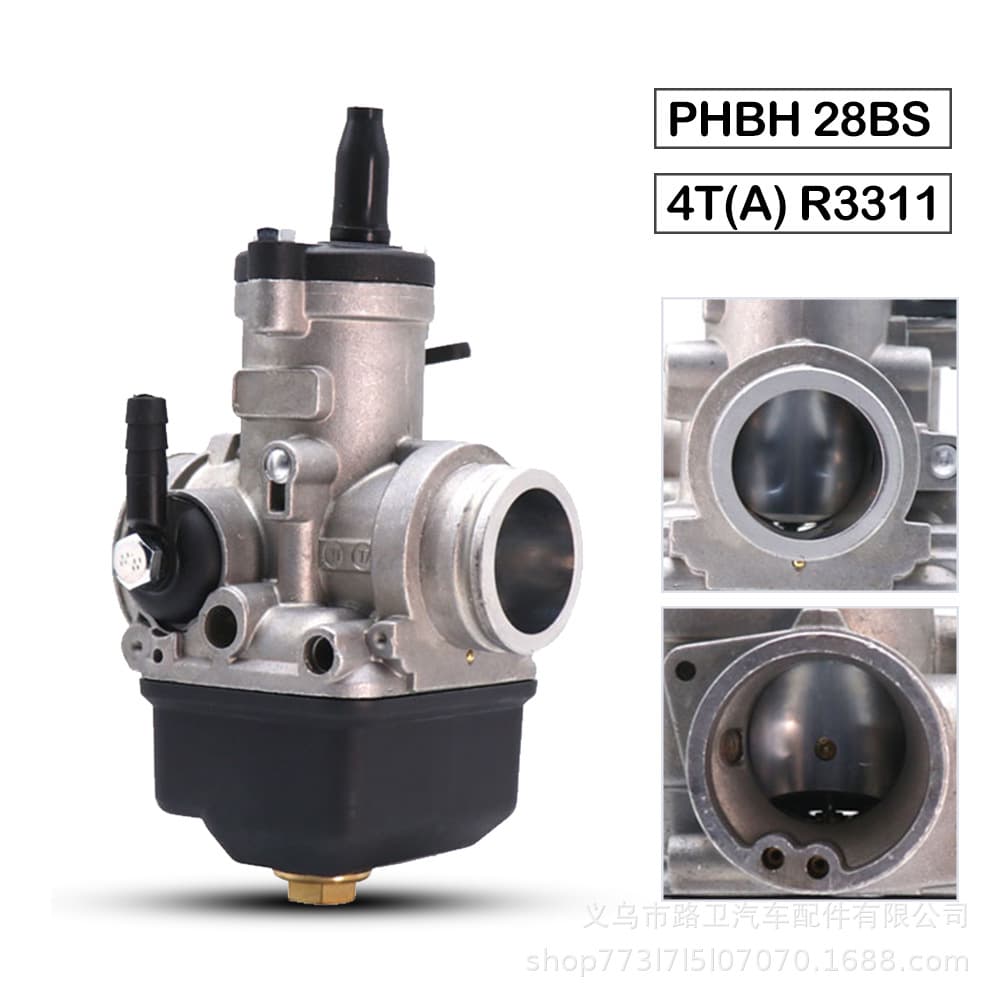 Motorcycle Carburetor Dellorto Phbh 28 Bs Scooter Vespa Kart Elastic