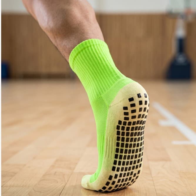 Cross-Border Hot-Selling Football Sports Socks with Anti-Slip Rubber Dots, Yoga Socks with Mesh and Breathable Features, Sweat-Absorbing Socks with Rubber Dots for Men and Women