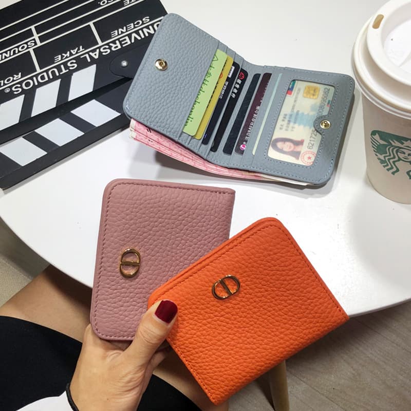 Factory Direct Wholesale Women's Card Holder, Niche Design, Ultra-Thin Compact Short Wallet, Minimalist Ins Style, TikTok Bestseller