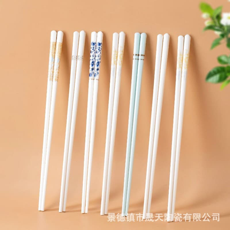 Ceramic Chopsticks for Home 2026 New Style, Anti-Mold, Antibacterial, High-Temperature Resistant, Hygienic, Easy to Clean, Stylish and Non-Slip