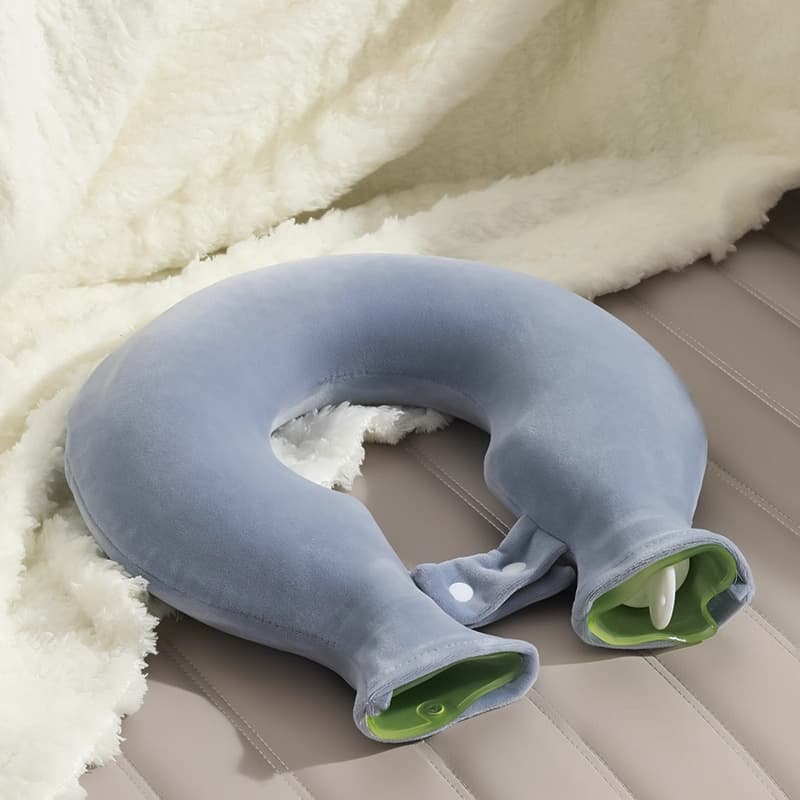 Hot Water Bag U-shaped Cervical Heat Therapy Fillable Pour Shoulder Neck Neck Area Head Heat Therapy Warm Pat Explosion-proof Thickened