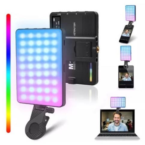 Cross-border Phone/Camera Fill Light, LED Flash for Live Video, RGB Camera Lighting