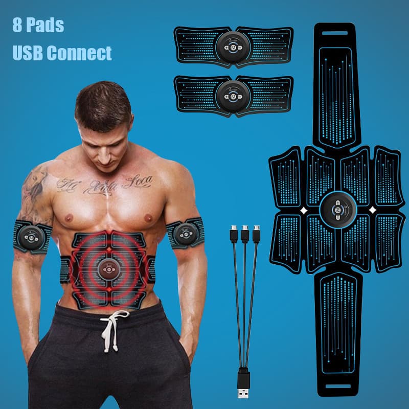 Factory Stock EMS Abdominal Muscle Stimulator, Fitness Belt, Lazy Home Abdominal Toner