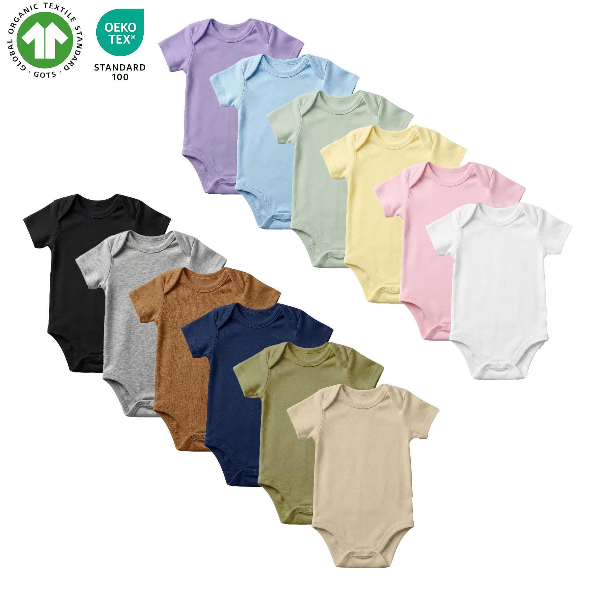 Cross-border cotton coveralls newborn baby romper envelope collar short-sleeved triangle romper jumpsuit breathable solid color