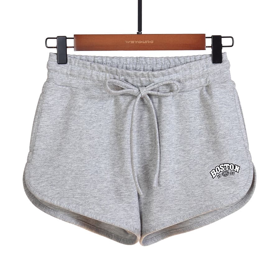 Casual Sports Shorts for Women Running Fitness Home Cotton Xinjiang Cotton Korean Style Fashion Print Letter Pocket Hot Pants