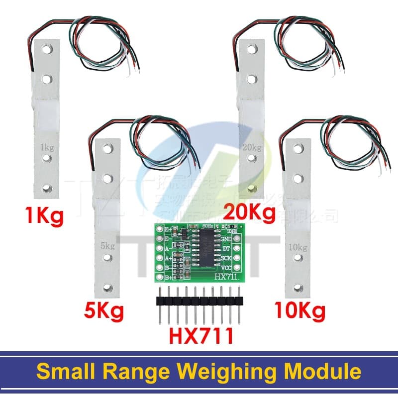 Weighing Module 1kg, 5kg, 10kg Small Range Weighing Pressure Sensor with HX711AD Module