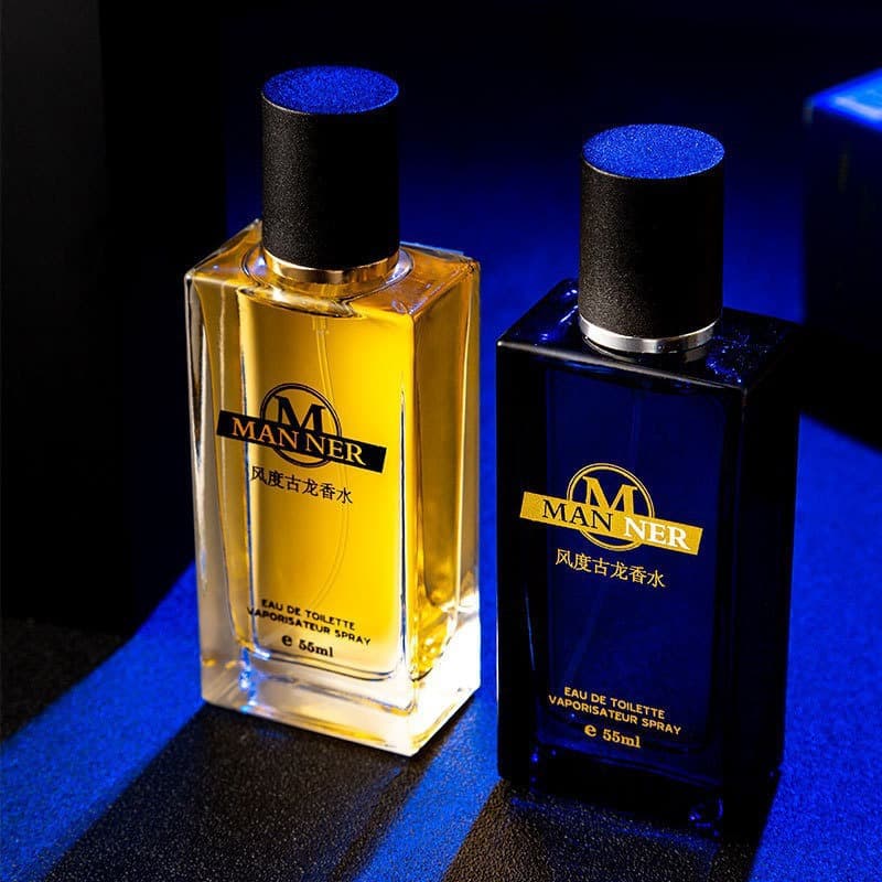 Cross-border trade perfume hot-selling live stream cologne for men long-lasting light fragrance fresh elegant woody scent 55ml