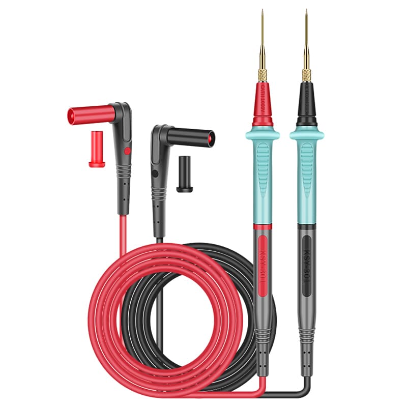 Luxianzi multimeter meter pen multimeter meter pen line extra-point steel needle universal antifreeze soft silicone probe accessories