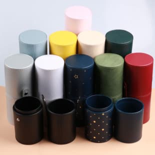 Makeup Brush Storage Tube, Cosmetic Brush Organizer with Lid, Large Capacity Desktop Brush Holder
