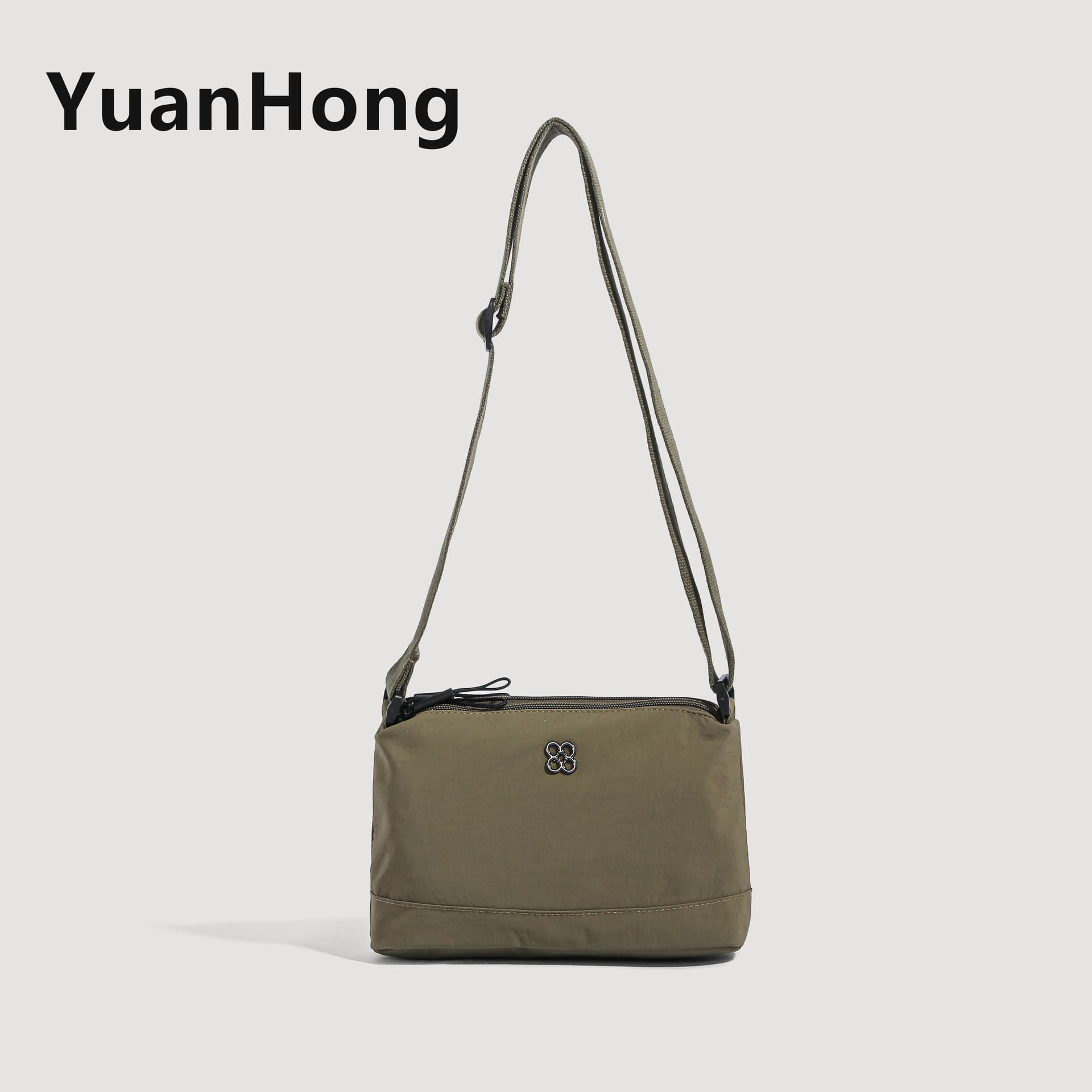 New Japanese-style single shoulder bag, large capacity commuter small square bag, casual solid color, minimalist premium crossbody bag