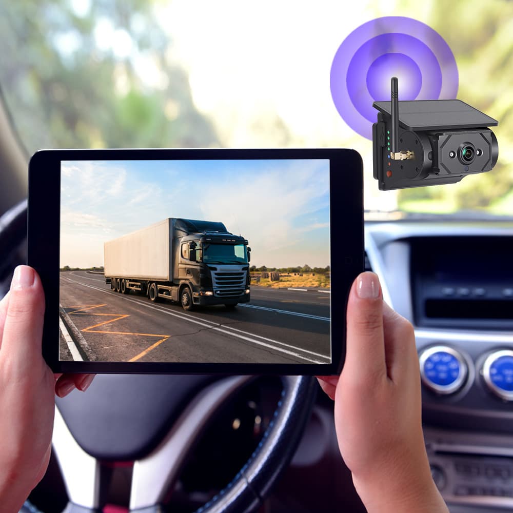 Forklift Wireless WiFi Magnetic Solar High-Definition Camera Truck Driving Recorder Reverse Image Wholesale