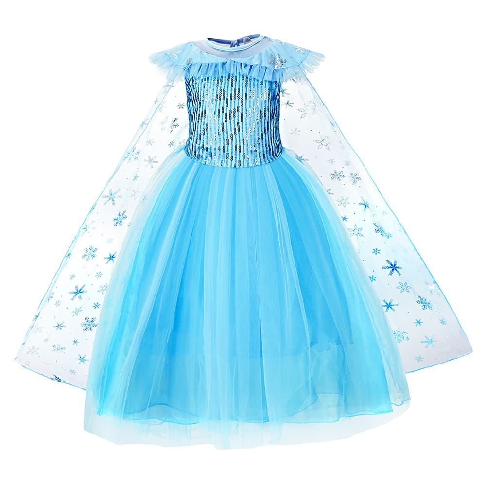 Frozen Princess Dress Foreign Trade Elsa Girls Dress Elsa Elsa Children's Christmas Costume