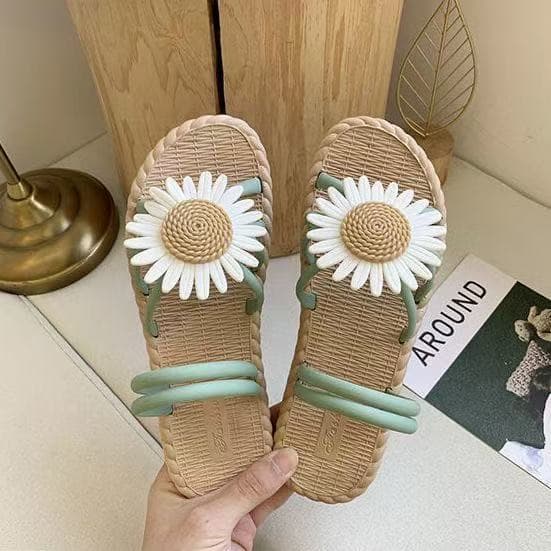 Women's Summer 2025 New Style Korean Flip Flops for Students, Fairy Style Flat Two-Way Sandals, Cross-Border Wholesale