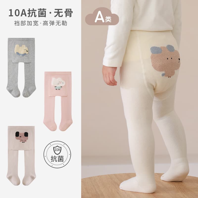 Girls Leggings Autumn Spring Tights Big Bottom Wear Outside Children Tights Baby Girl Infant Big PP Bodysuit Tights