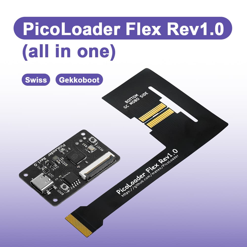 Picoloader based on RP2040 chip, supports homebrew software booting, compatible with NGC retro game console